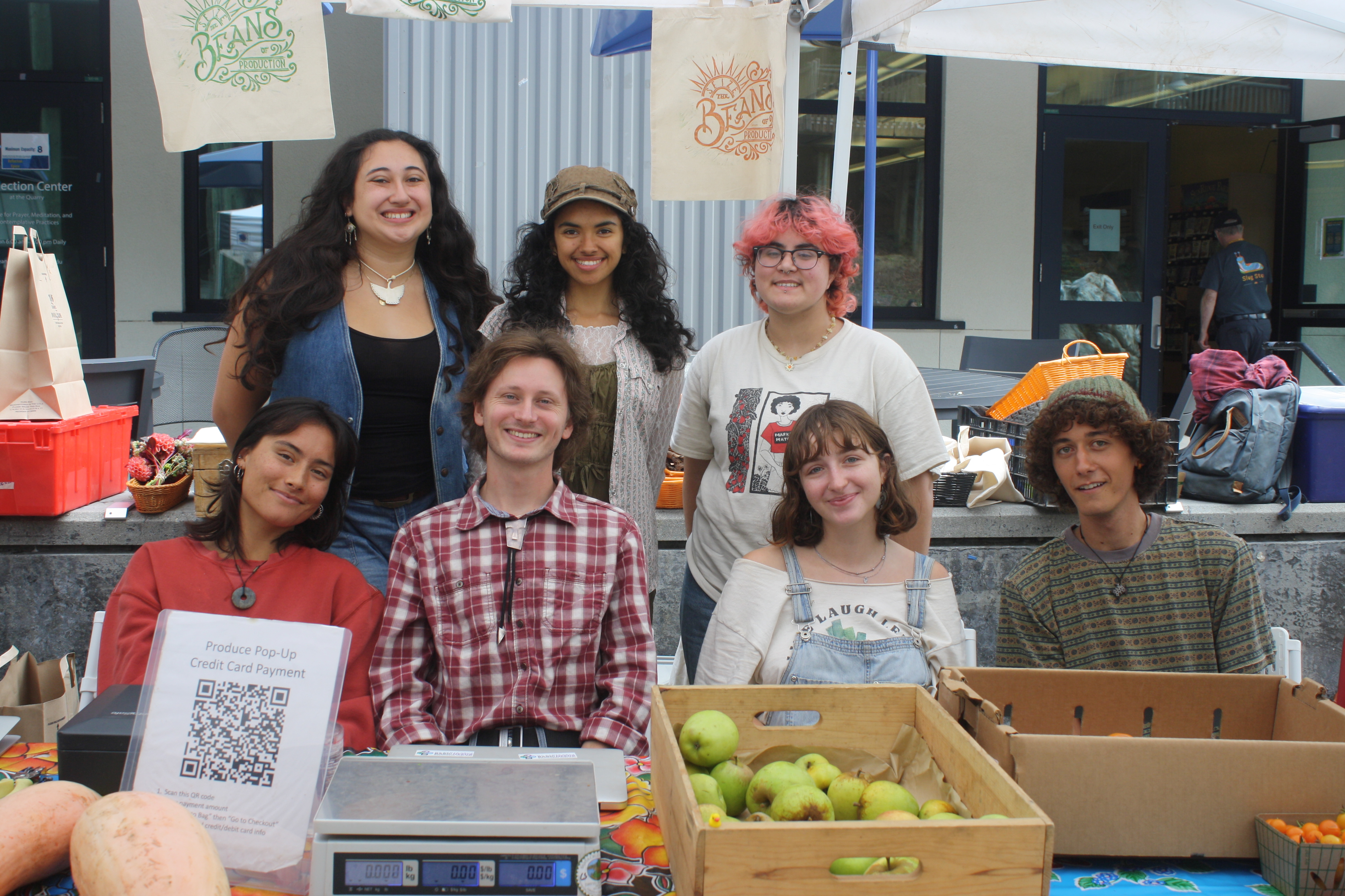 Photo of the Produce Pop-Up Team, outside