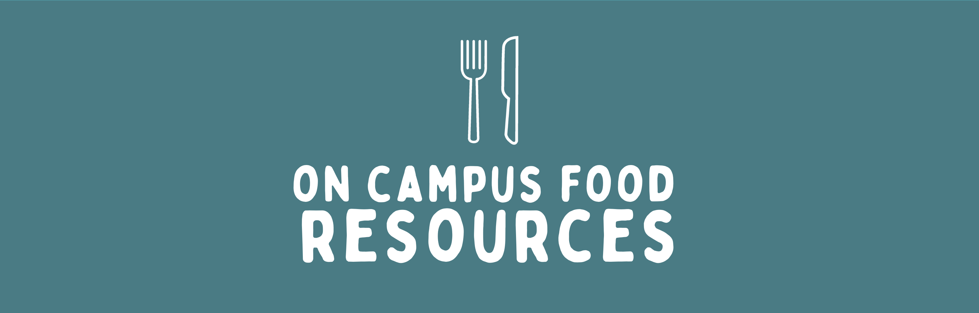 Graphic of On-Campus Food Resources
